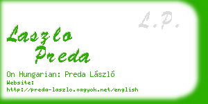 laszlo preda business card